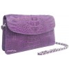 HB0491 crocodile hand bag violet
