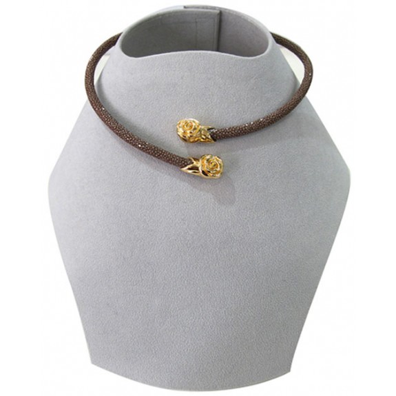 Collar Collections | Stingray Necklace | Brown