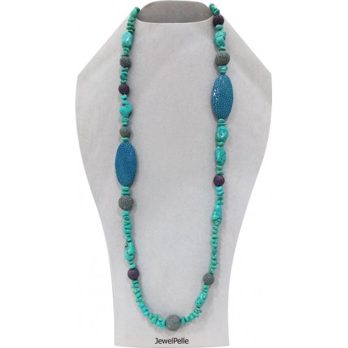 Stingray necklace NE0534 turquoise