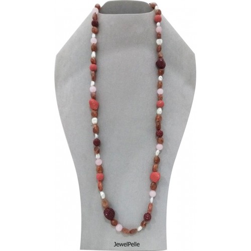 Stingray necklace NE0535 indian red