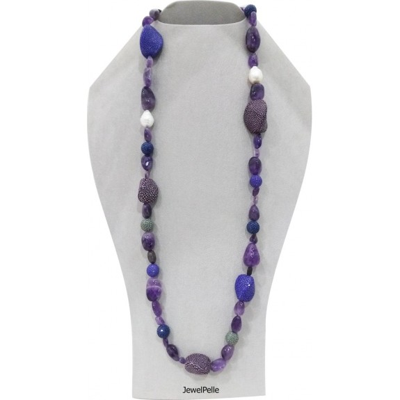 Stingray necklace NE0538 violet