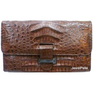 Crocodile hand bag HB0217 brown