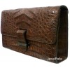 Crocodile hand bag HB0217 brown